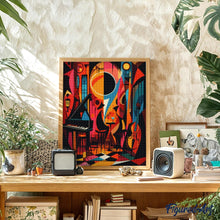 Laden Sie das Bild in den Galerie-Viewer, Diamond Painting - Kühner Abstrakter Jazz-Club