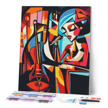 Laden Sie das Bild in den Galerie-Viewer, Diamond Painting - Kühner Abstrakter Jazz-Sänger
