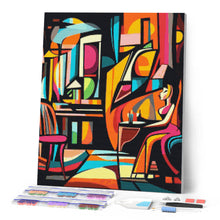 Laden Sie das Bild in den Galerie-Viewer, Diamond Painting - Kühnes Abstraktes Café