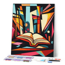 Laden Sie das Bild in den Galerie-Viewer, Diamond Painting - Kühne Abstrakte Bibliothek