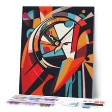 Laden Sie das Bild in den Galerie-Viewer, Diamond Painting - Kühnes Abstraktes Zeit-Rad