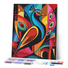 Laden Sie das Bild in den Galerie-Viewer, Diamond Painting - Kühner Abstrakter Pfau 2
