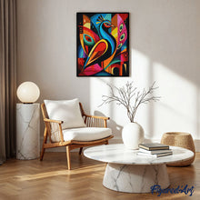 Laden Sie das Bild in den Galerie-Viewer, Diamond Painting - Kühner Abstrakter Pfau 2