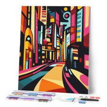 Laden Sie das Bild in den Galerie-Viewer, Diamond Painting - Kühne Abstrakte Straße