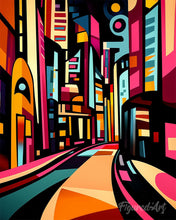 Laden Sie das Bild in den Galerie-Viewer, Diamond Painting - Kühne Abstrakte Straße