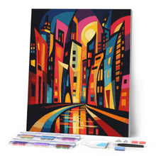 Laden Sie das Bild in den Galerie-Viewer, Diamond Painting - Kühne Abstrakte Wolkenkratzer