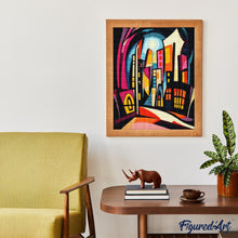 Laden Sie das Bild in den Galerie-Viewer, Diamond Painting - Kühne Abstrakte Stadt