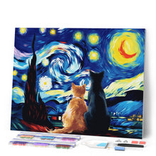 Laden Sie das Bild in den Galerie-Viewer, Diamond Painting - Gefährten der Sternennacht
