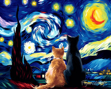 Laden Sie das Bild in den Galerie-Viewer, Diamond Painting - Gefährten der Sternennacht