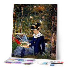 Laden Sie das Bild in den Galerie-Viewer, Diamond Painting - Junge Frau im Garten - Manet