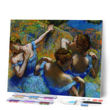 Laden Sie das Bild in den Galerie-Viewer, Diamond Painting - Die blauen Tänzerinnen - Degas