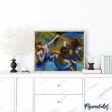 Laden Sie das Bild in den Galerie-Viewer, Diamond Painting - Die blauen Tänzerinnen - Degas