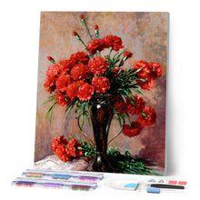 Laden Sie das Bild in den Galerie-Viewer, Diamond Painting - Carnations in a silver vase - Abbott Fuller Graves