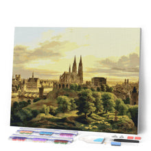 Laden Sie das Bild in den Galerie-Viewer, Diamond Painting - Mittelalterliche Stadt - Carl Hasenpflug