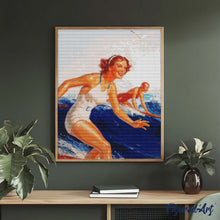 Laden Sie das Bild in den Galerie-Viewer, Diamond Painting - Hawaii Surfmädchen