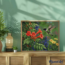 Laden Sie das Bild in den Galerie-Viewer, Diamond Painting - Kolibri-Oase
