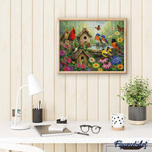 Laden Sie das Bild in den Galerie-Viewer, Diamond Painting - Garten des Vogelgesangs