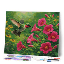 Laden Sie das Bild in den Galerie-Viewer, Diamond Painting - Flatternder Kolibri