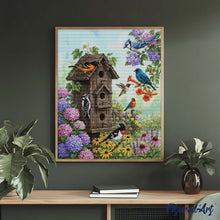 Laden Sie das Bild in den Galerie-Viewer, Diamond Painting - Vogelhaus-Garten