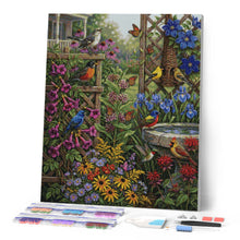 Laden Sie das Bild in den Galerie-Viewer, Diamond Painting - Flügel zwischen den Blüten