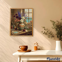 Laden Sie das Bild in den Galerie-Viewer, Diamond Painting - Mediterrane Blumenharmonie