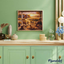 Laden Sie das Bild in den Galerie-Viewer, Diamond Painting - Ruhige Landhausveranda