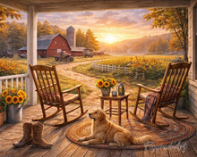 Laden Sie das Bild in den Galerie-Viewer, Diamond Painting - Ruhige Landhausveranda