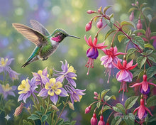 Laden Sie das Bild in den Galerie-Viewer, Diamond Painting - Flüstern des Kolibris