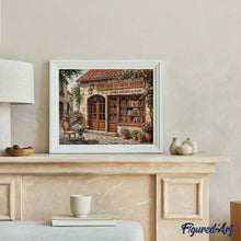 Laden Sie das Bild in den Galerie-Viewer, Diamond Painting - Charmante französische Buchhandlung