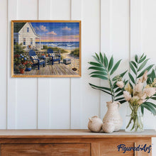 Laden Sie das Bild in den Galerie-Viewer, Diamond Painting - Küstenveranda-Auszeit