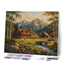Laden Sie das Bild in den Galerie-Viewer, Diamond Painting - Alpiner Cottage-Traum