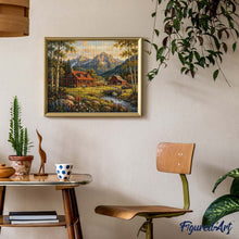 Laden Sie das Bild in den Galerie-Viewer, Diamond Painting - Alpiner Cottage-Traum
