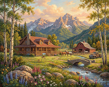 Laden Sie das Bild in den Galerie-Viewer, Diamond Painting - Alpiner Cottage-Traum