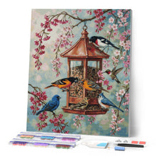 Laden Sie das Bild in den Galerie-Viewer, Diamond Painting - Kirschblütenvögel