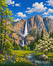 Laden Sie das Bild in den Galerie-Viewer, Diamond Painting - Yosemite-Nationalpark, Vernal Fall - Kalifornien