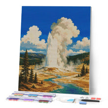 Laden Sie das Bild in den Galerie-Viewer, Diamond Painting - Yellowstone-Nationalpark, Old Faithful - Wyoming