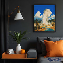 Laden Sie das Bild in den Galerie-Viewer, Diamond Painting - Yellowstone-Nationalpark, Old Faithful - Wyoming