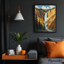 Laden Sie das Bild in den Galerie-Viewer, Diamond Painting - Yellowstone-Nationalpark, Lower Falls - Wyoming