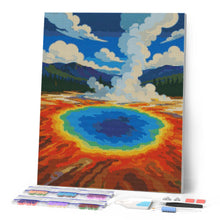 Laden Sie das Bild in den Galerie-Viewer, Diamond Painting - Yellowstone-Nationalpark, Grand Prismatic Spring - Wyoming