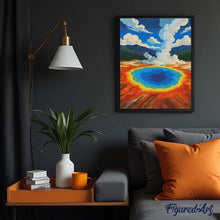 Laden Sie das Bild in den Galerie-Viewer, Diamond Painting - Yellowstone-Nationalpark, Grand Prismatic Spring - Wyoming