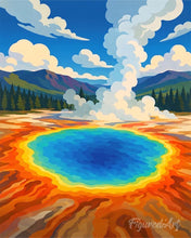Laden Sie das Bild in den Galerie-Viewer, Diamond Painting - Yellowstone-Nationalpark, Grand Prismatic Spring - Wyoming