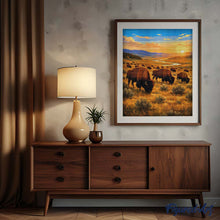 Laden Sie das Bild in den Galerie-Viewer, Diamond Painting - Yellowstone-Nationalpark, Bisons im Lamar Valley - Wyoming