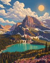Laden Sie das Bild in den Galerie-Viewer, Diamond Painting - Glacier-Nationalpark, Montana