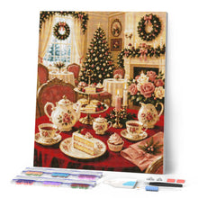 Laden Sie das Bild in den Galerie-Viewer, Diamond Painting - Weihnachtliche Teezeit