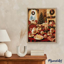 Laden Sie das Bild in den Galerie-Viewer, Diamond Painting - Weihnachtliche Teezeit
