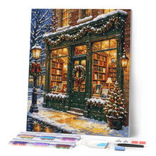 Laden Sie das Bild in den Galerie-Viewer, Diamond Painting - Weihnachtsbuchhandlung