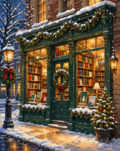Laden Sie das Bild in den Galerie-Viewer, Diamond Painting - Weihnachtsbuchhandlung