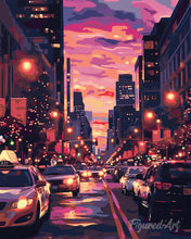 Laden Sie das Bild in den Galerie-Viewer, Diamond Painting - Urbaner Sonnenuntergang