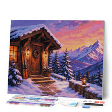 Laden Sie das Bild in den Galerie-Viewer, Diamond Painting - Gemütliche Winterhütte