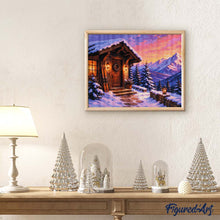 Laden Sie das Bild in den Galerie-Viewer, Diamond Painting - Gemütliche Winterhütte